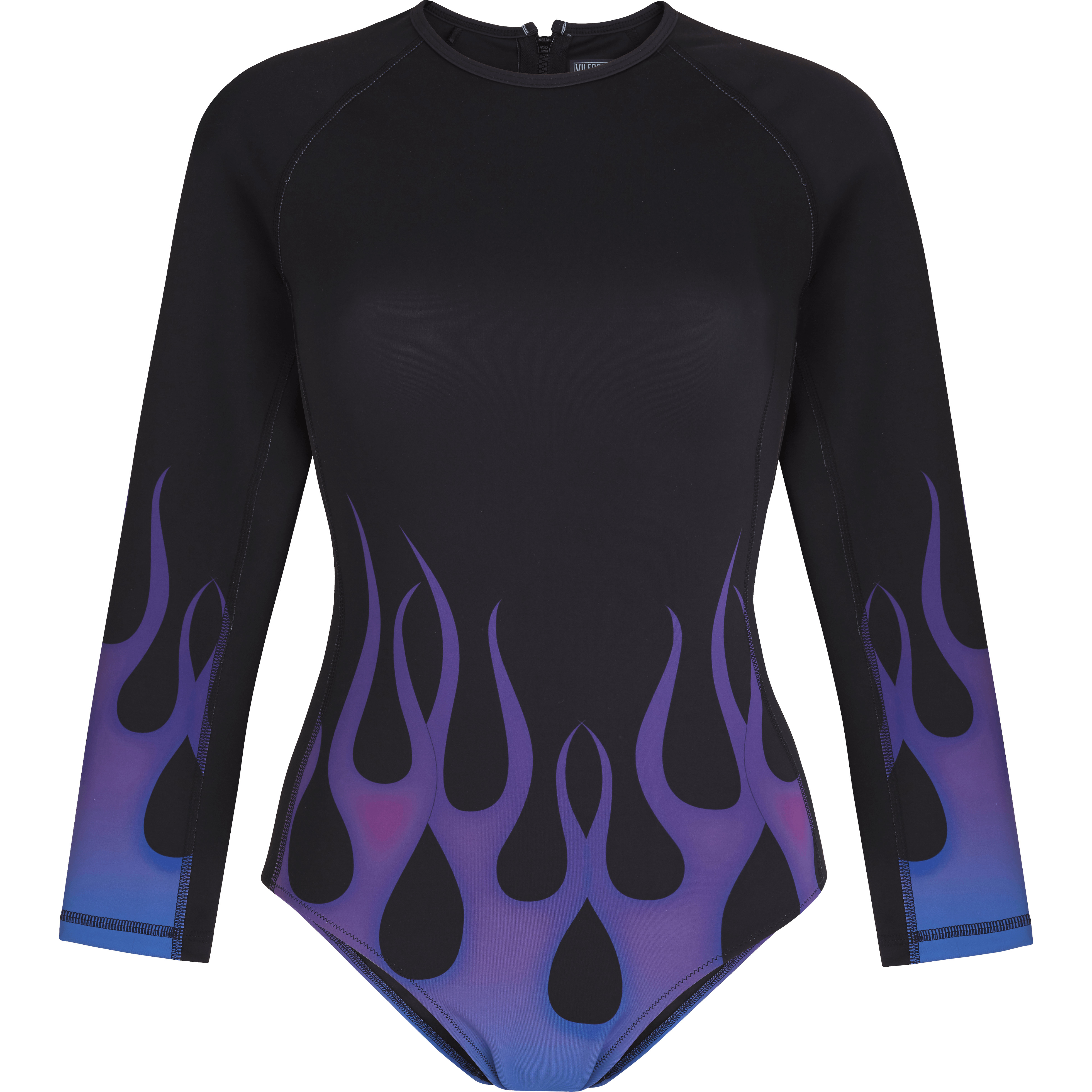 Women Rashguard Long-Sleeves One-piece Swimsuit Hot Rod 360° - Vilebrequin x Sylvie Fleury - 1