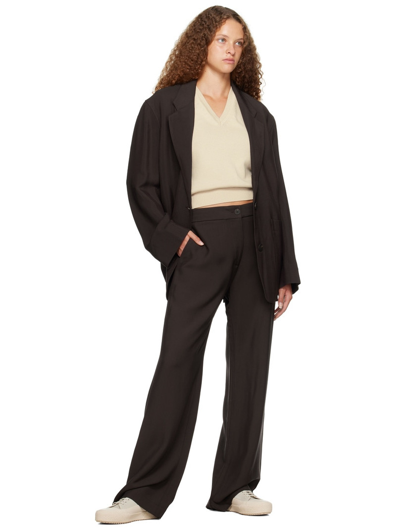 Studio Nicholson Brown Reynosa Trousers outlook