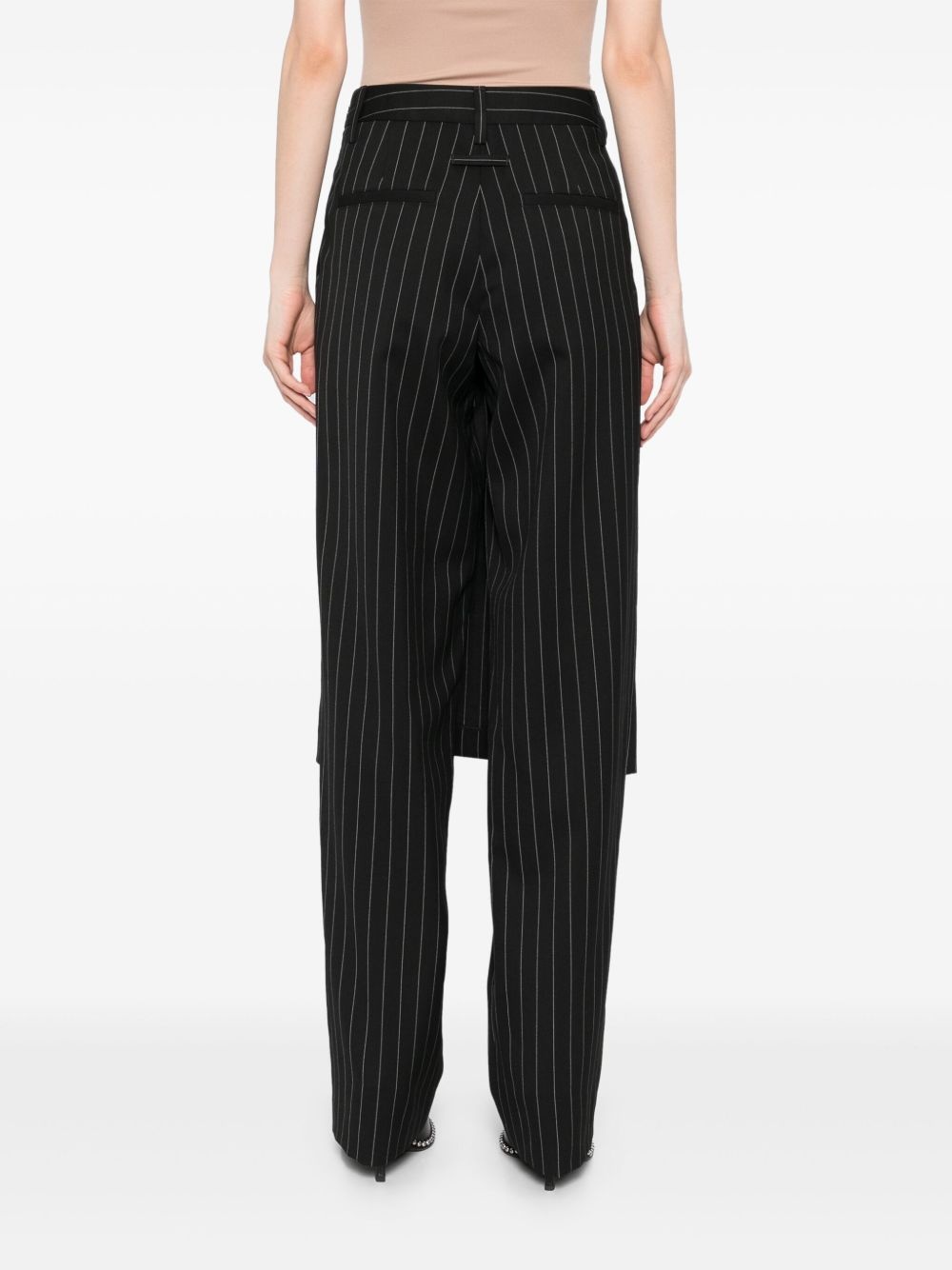 lace-up suit skirt pant - 4