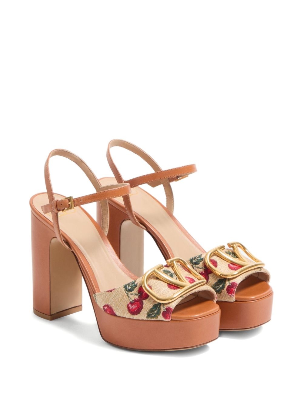 115mm VLogo Signature Cherryfic sandals - 2