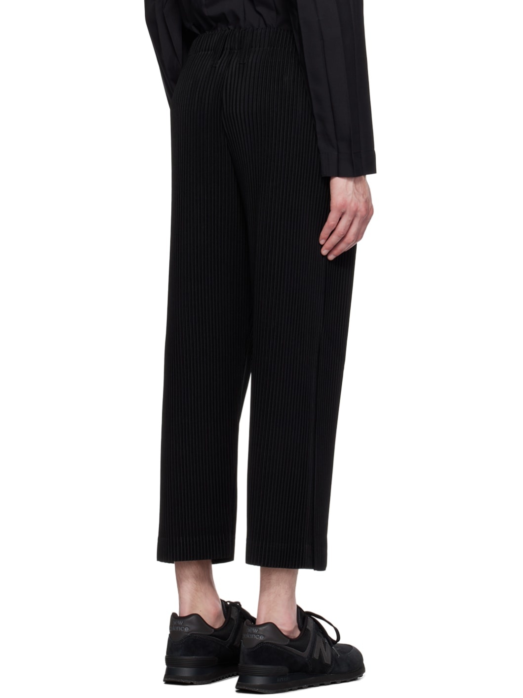 Black Tailored Pleats 1 Trousers - 3