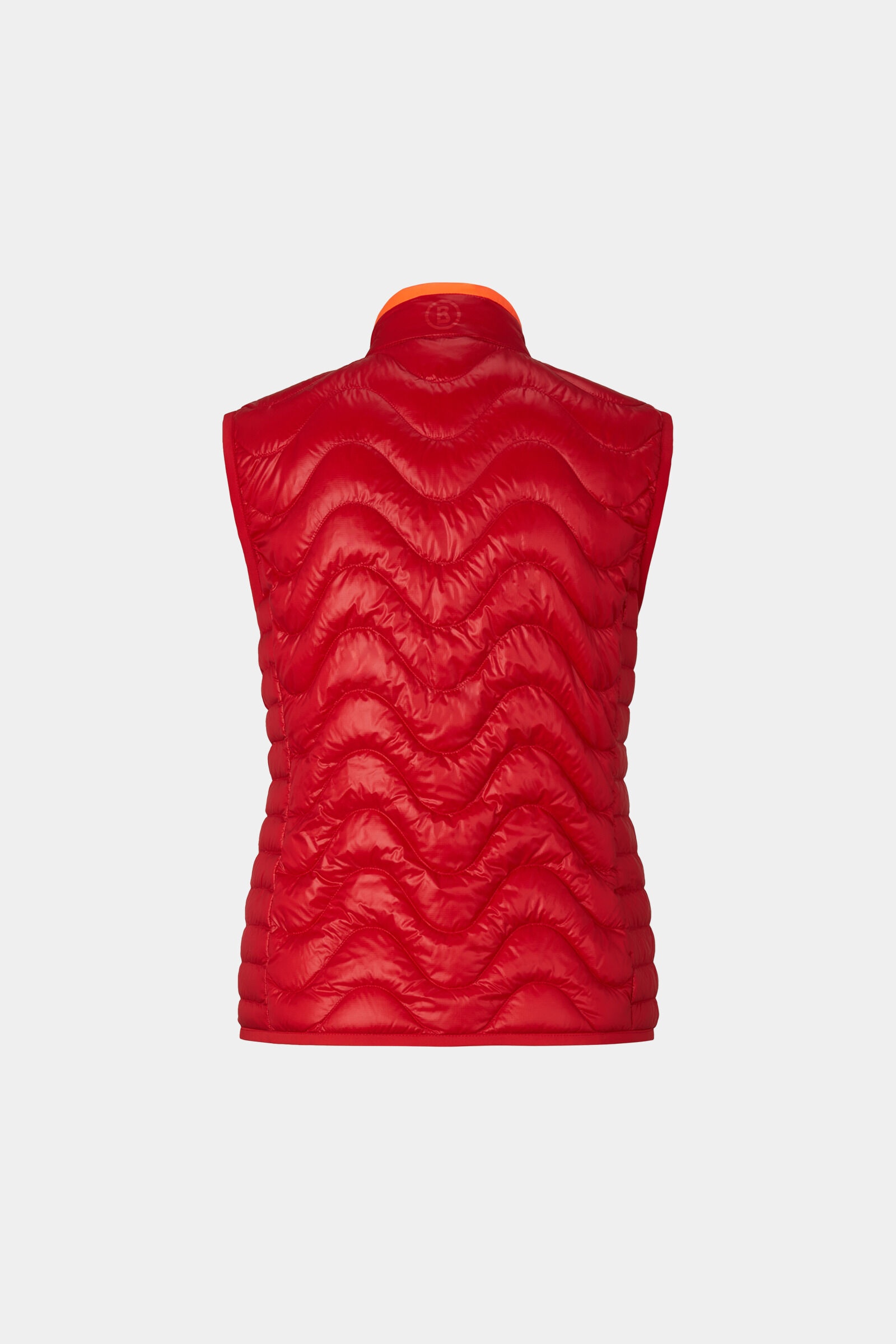 Kleo lightweight down vest in Red/Orange - 7