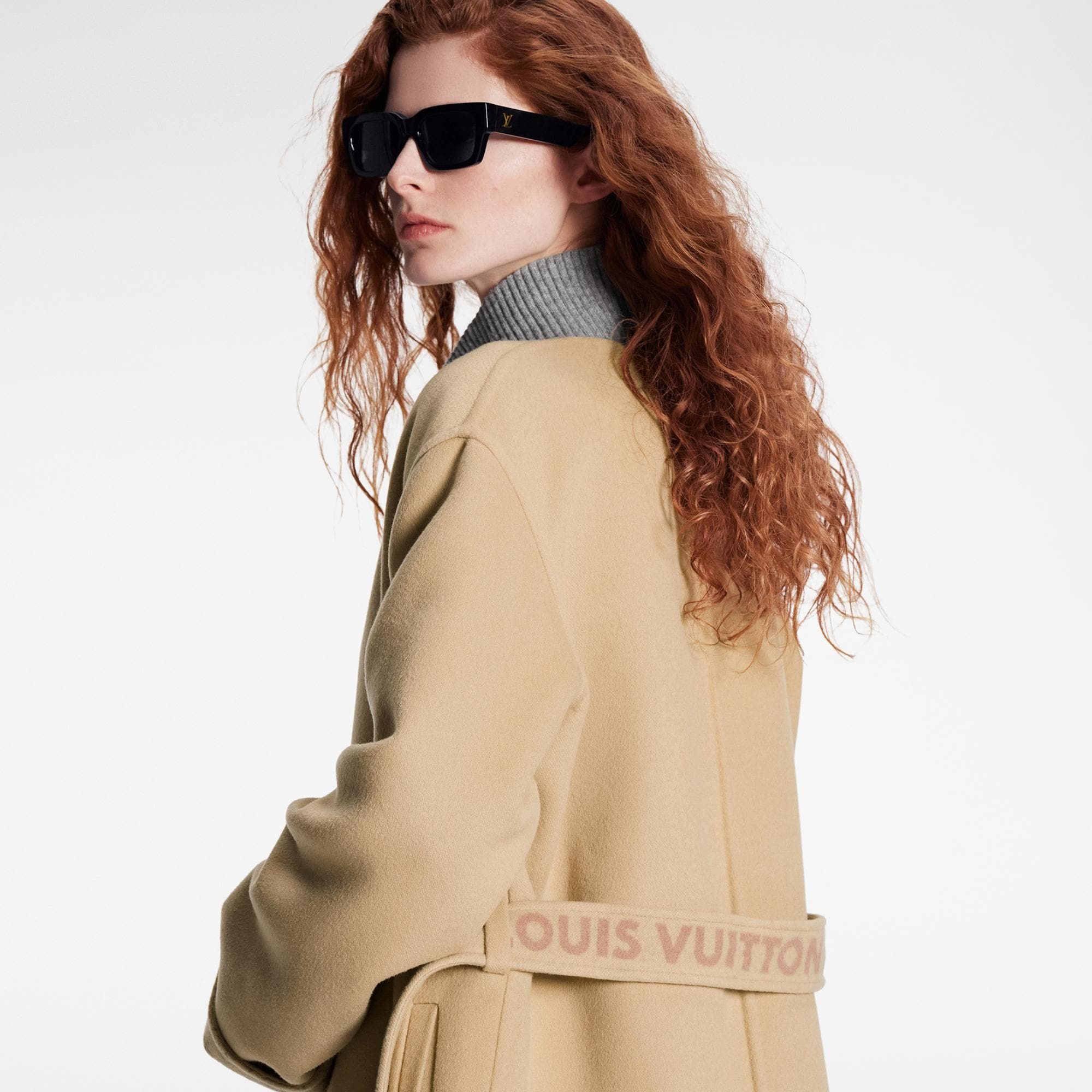 Signature Short Double Face Wrap Coat - 4