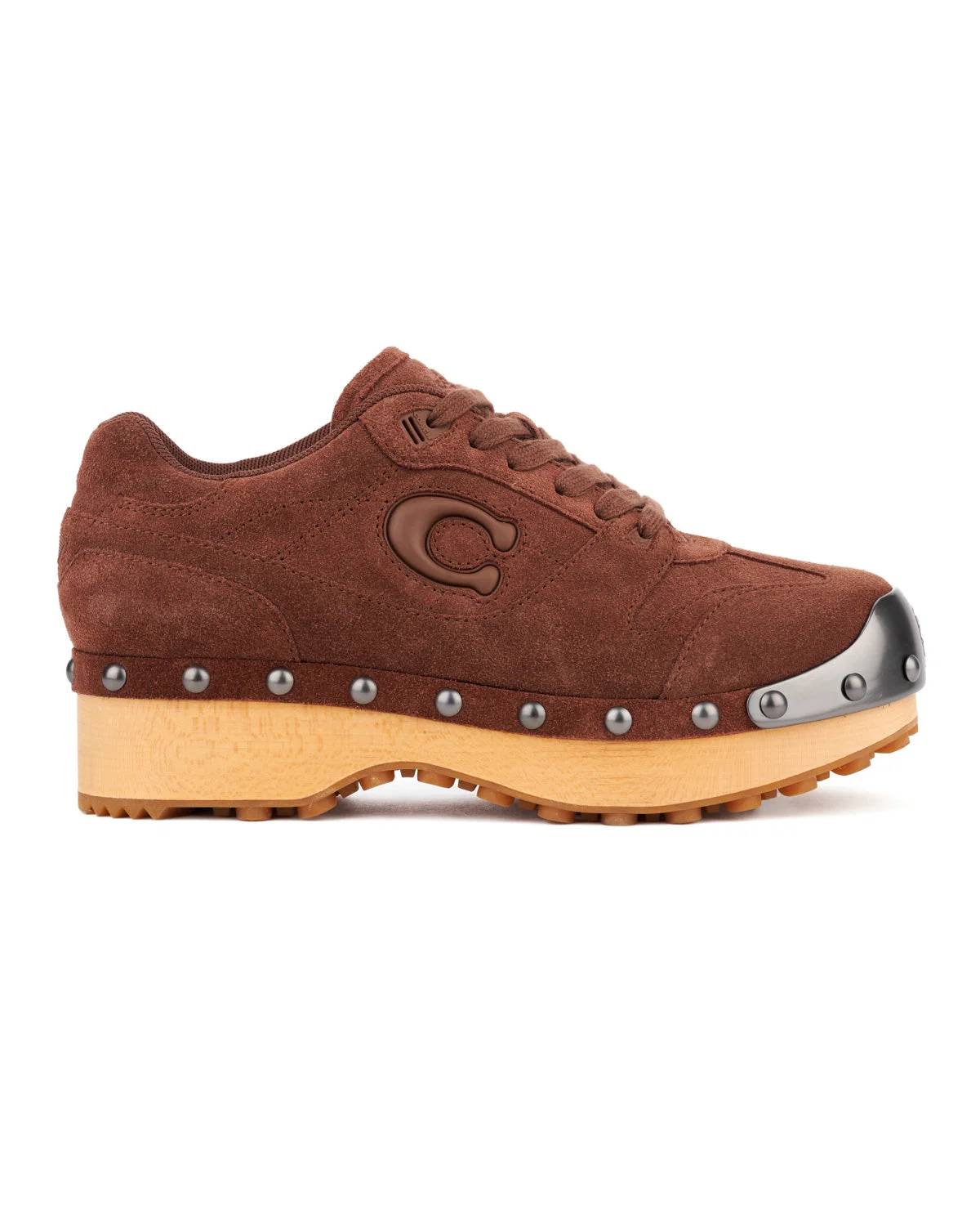 Brain Dead x Coach Men's SoHo Suede Wooden Clog - Vintage Brown - 1