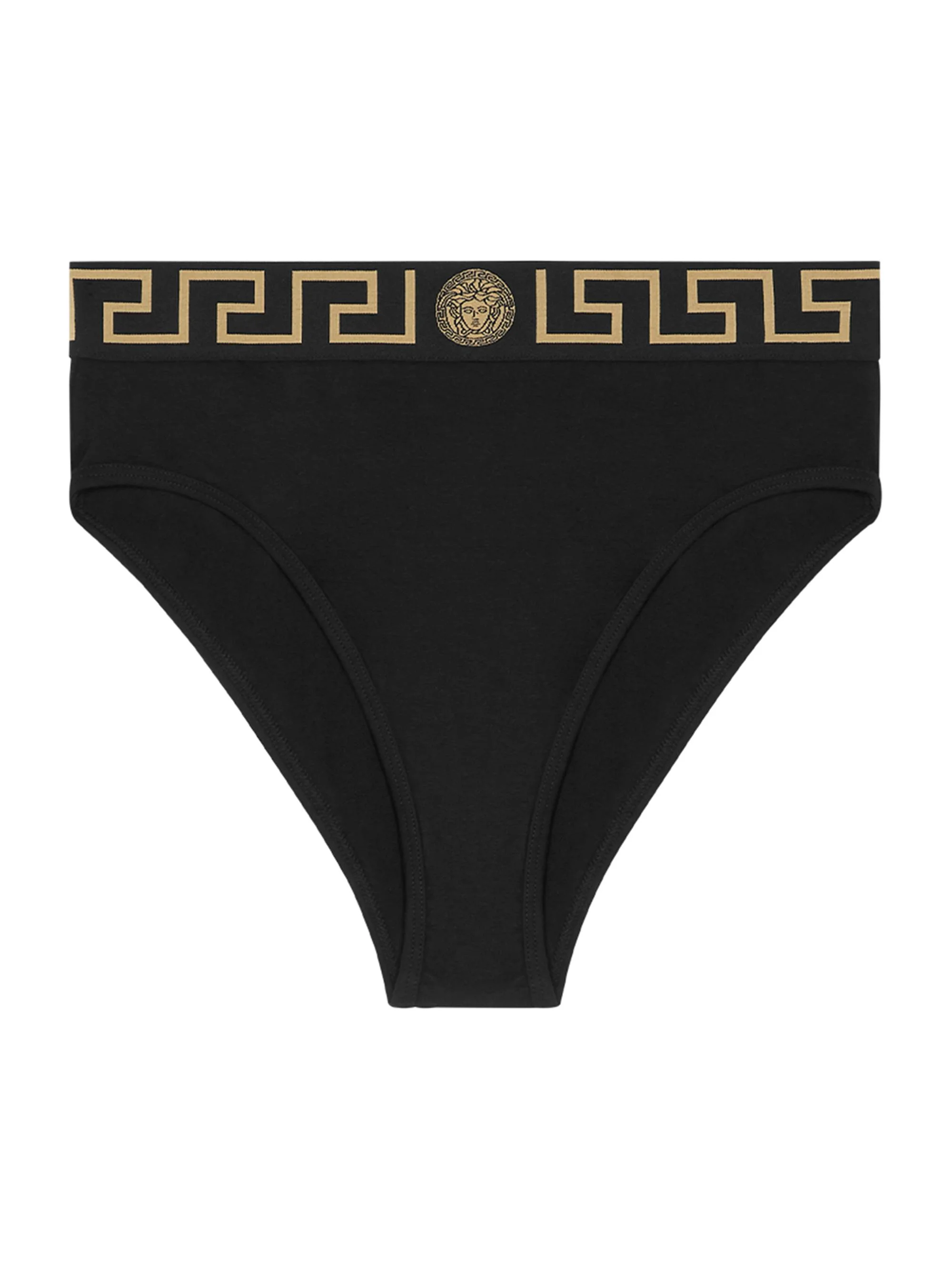 Women's Topeka Logo Stretch Cotton Jersey Briefs - Black - 1
