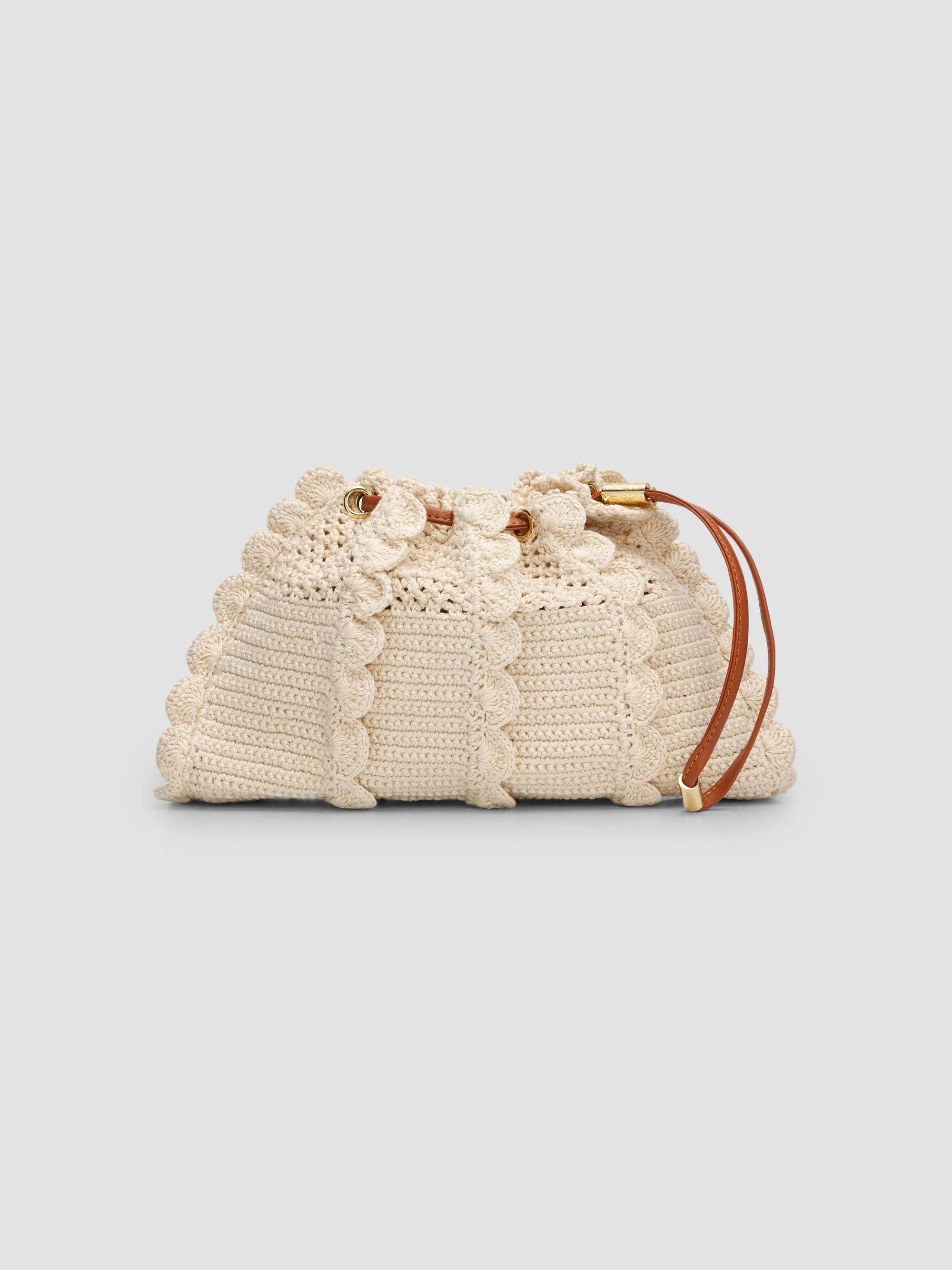 Women's Adria Small Crochet Crossbody Bag - Cowrie - 1