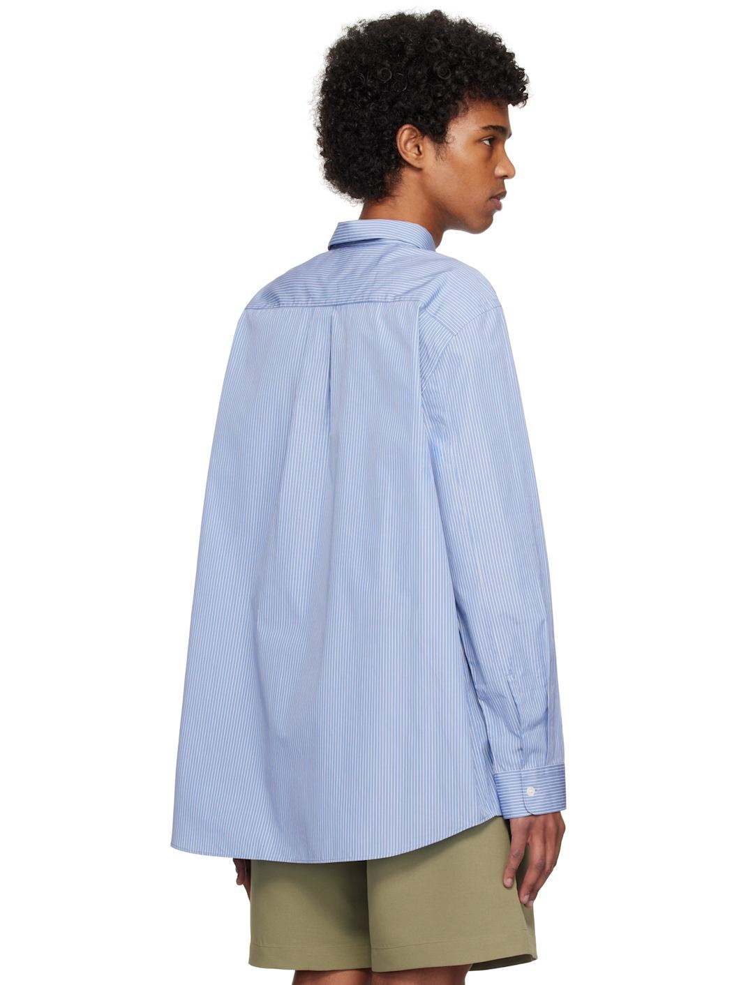 Blue Relaxed Long Sleeve Shirt - 3
