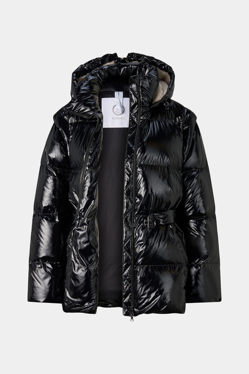 Inez Down Jacket in Black 2