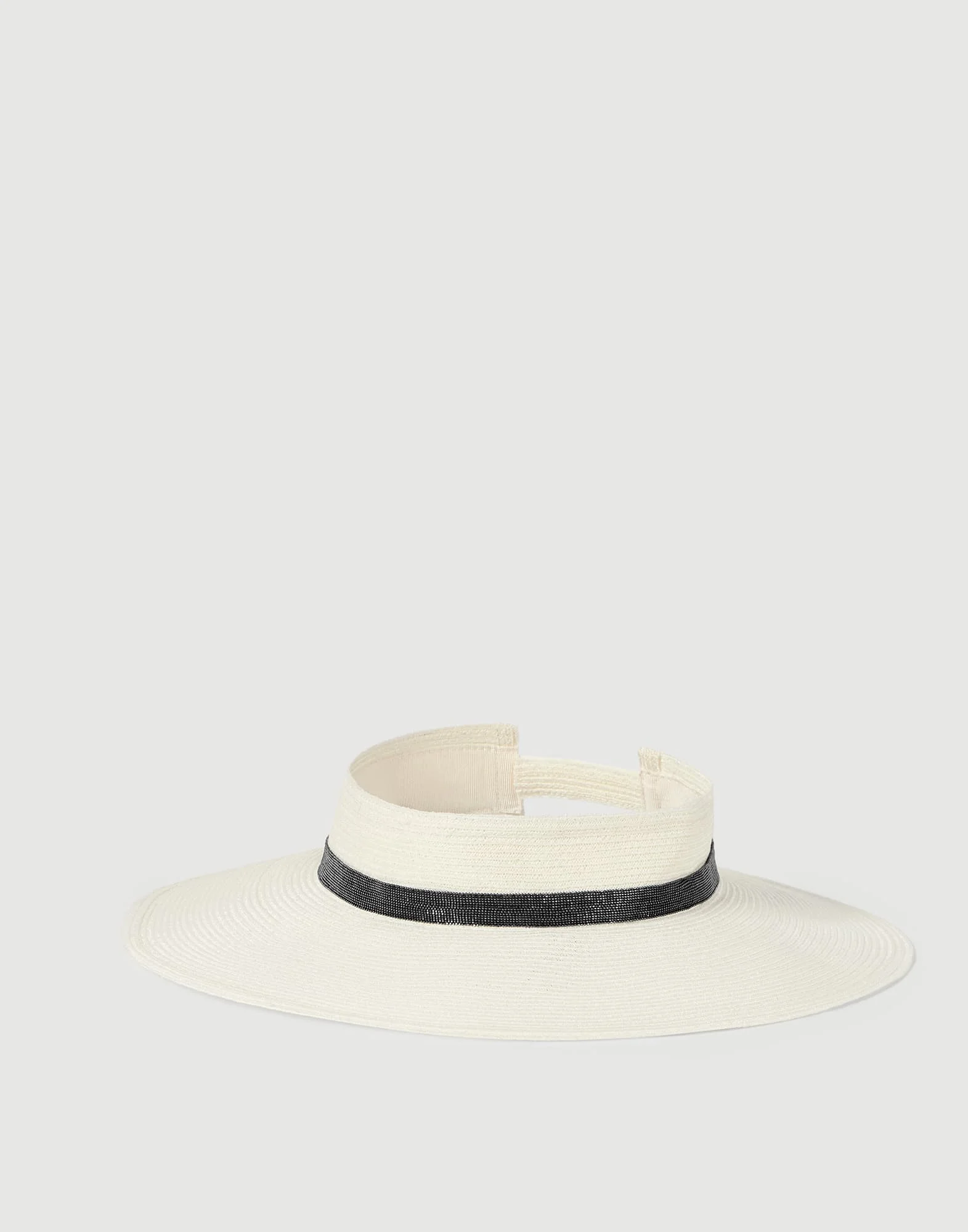 Hemp visor with precious band - 1