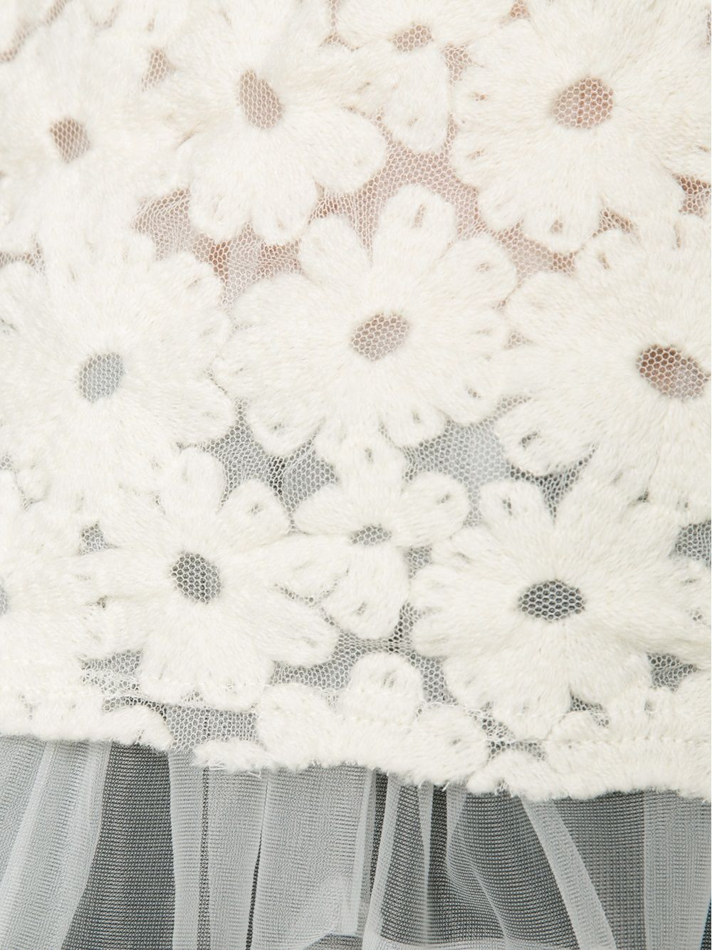 lace ruffled hem blouse - 5