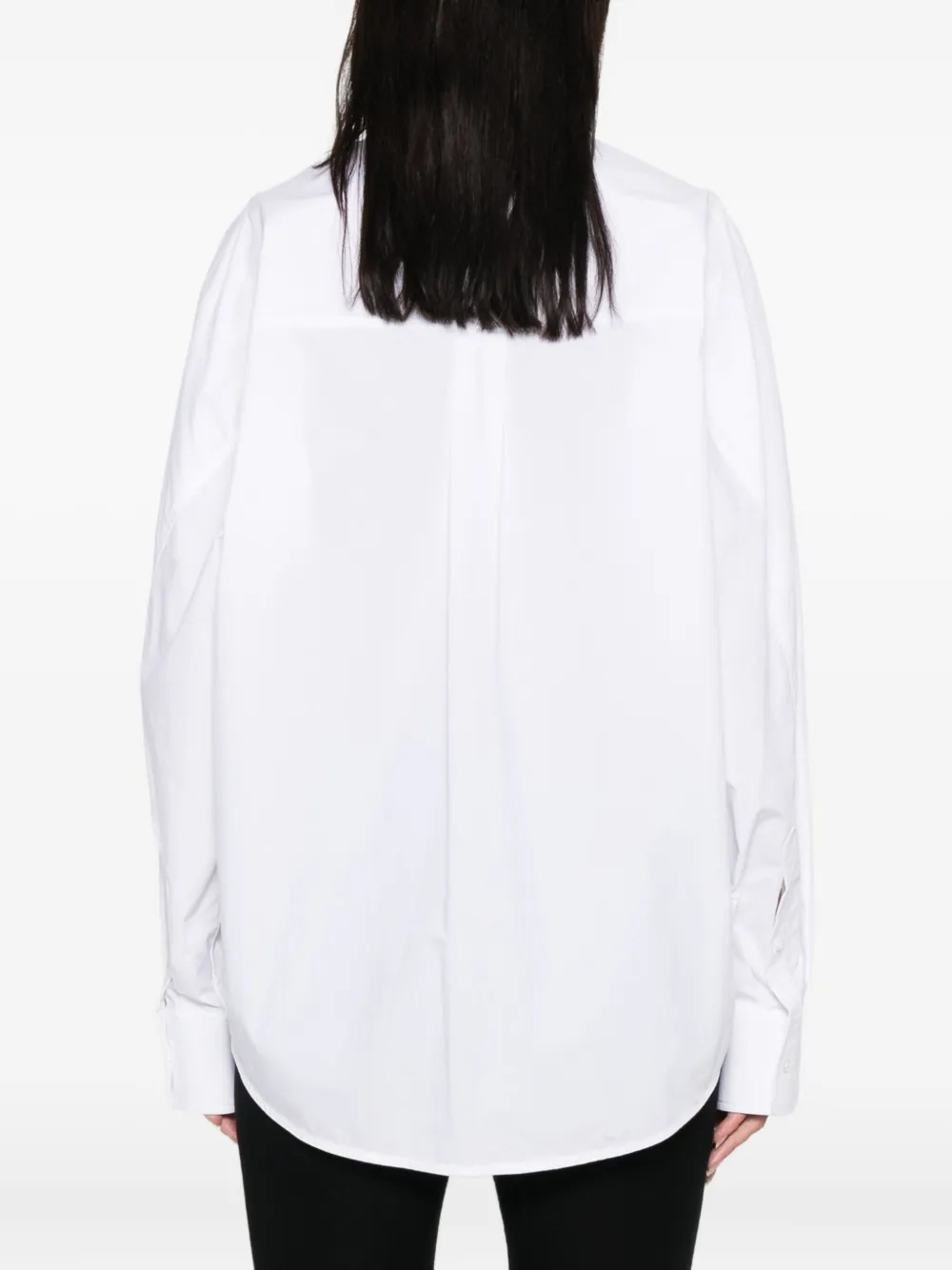 ALEXANDER WANG - Women Necklace Oversized Button Down Shirt - 3