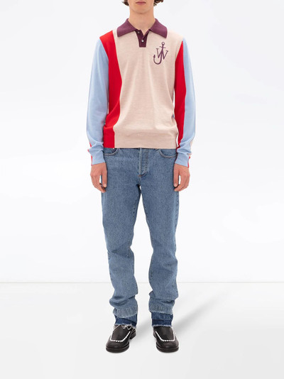 JW Anderson colourblock polo jumper outlook