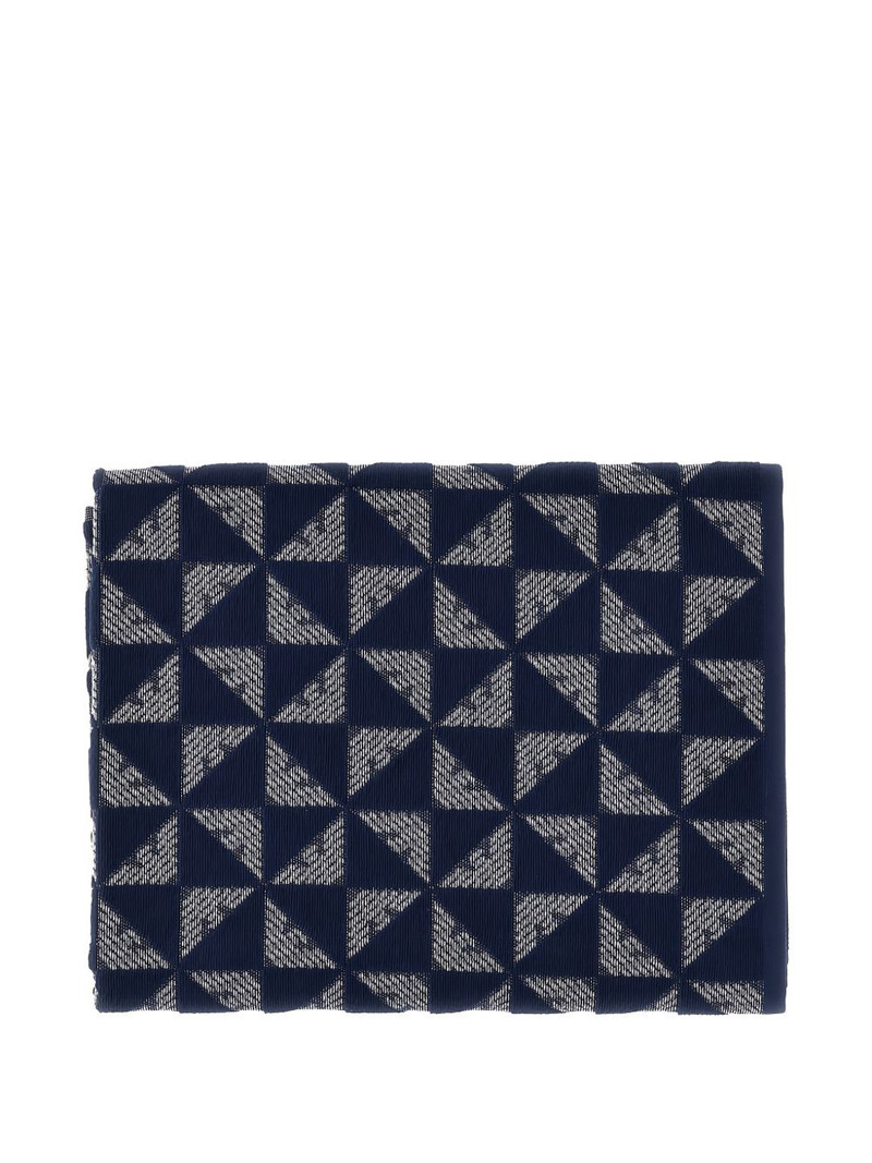 EMPORIO ARMANI logo-jacquard beach towel outlook
