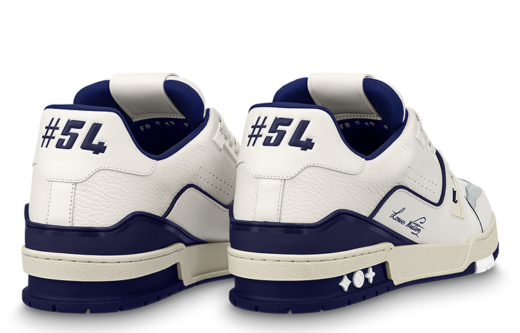 LOUIS VUITTON LV Trainer Sneakers 'White Navy' 1ABNIH - 3
