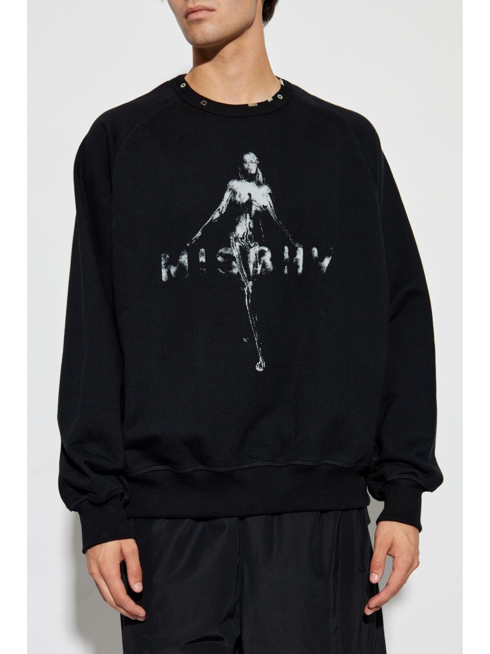 logo-print cotton sweatshirt - 3