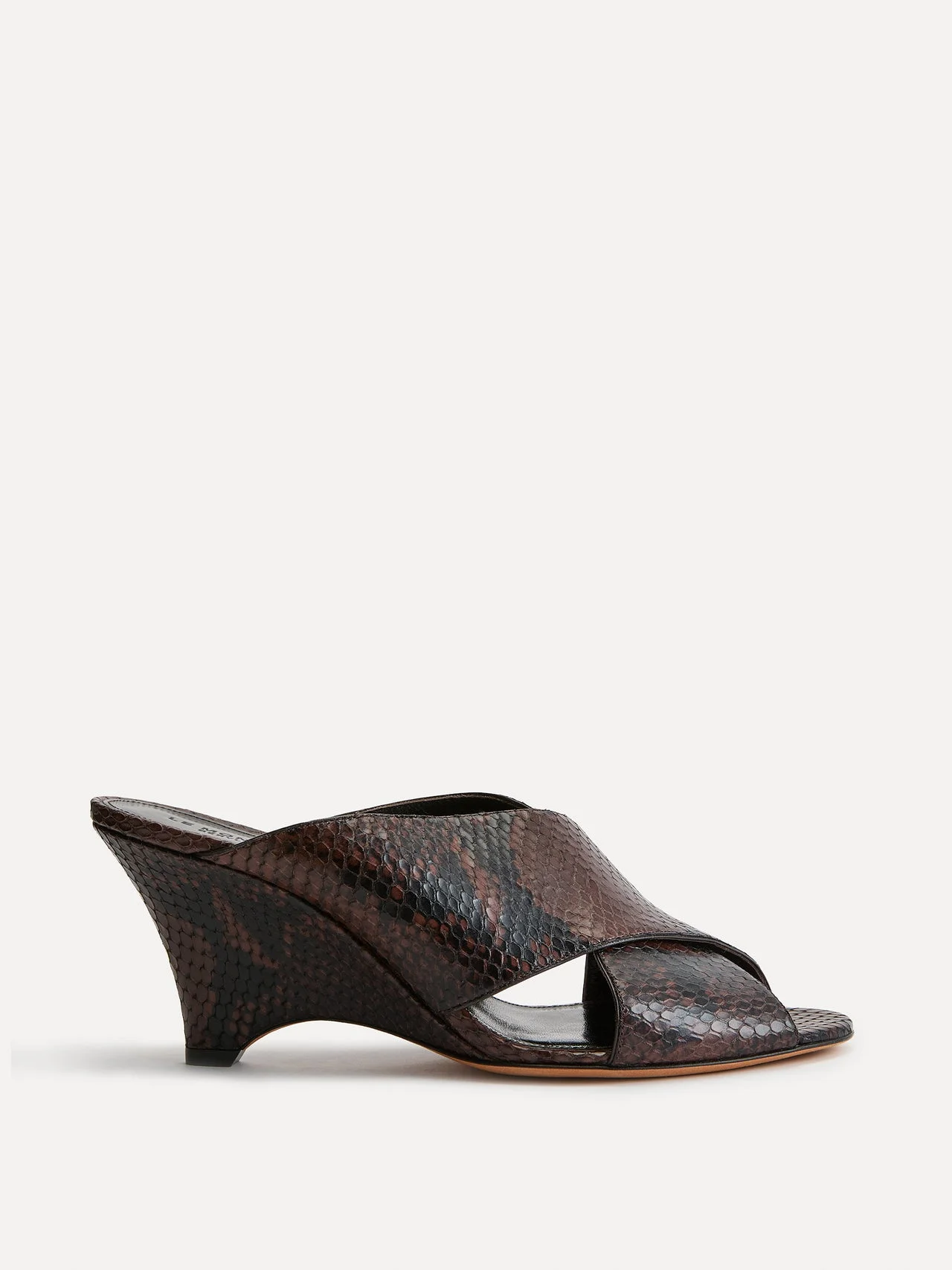 Luca Mule / Chocolate Leather Snake Effect - 1