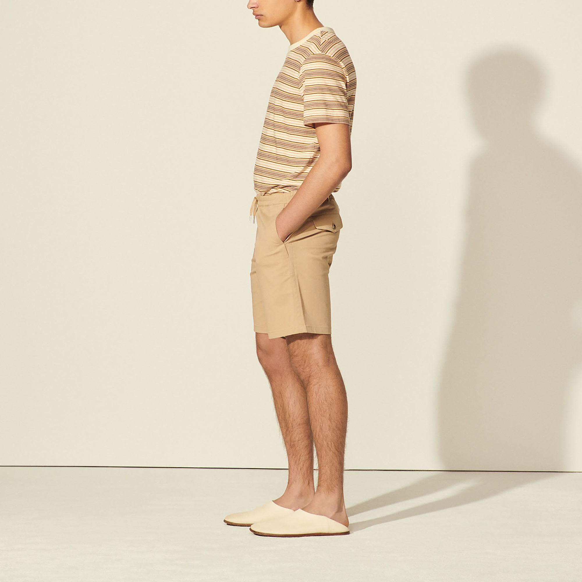 Cotton blend shorts - 3