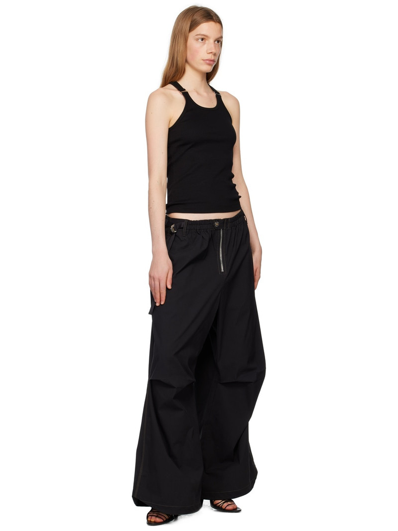 Dion Lee Black Hook-Eye Tank Top outlook