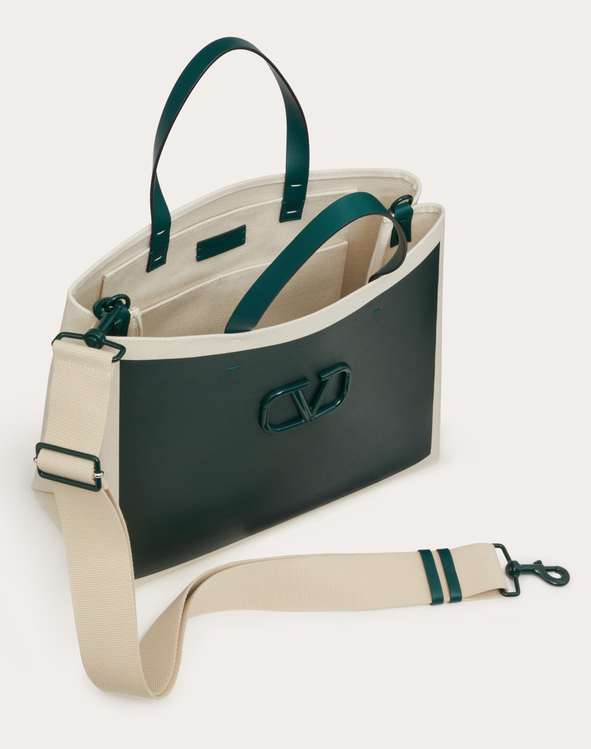 VLOGO SIGNATURE CANVAS SHOPPING BAG - 6
