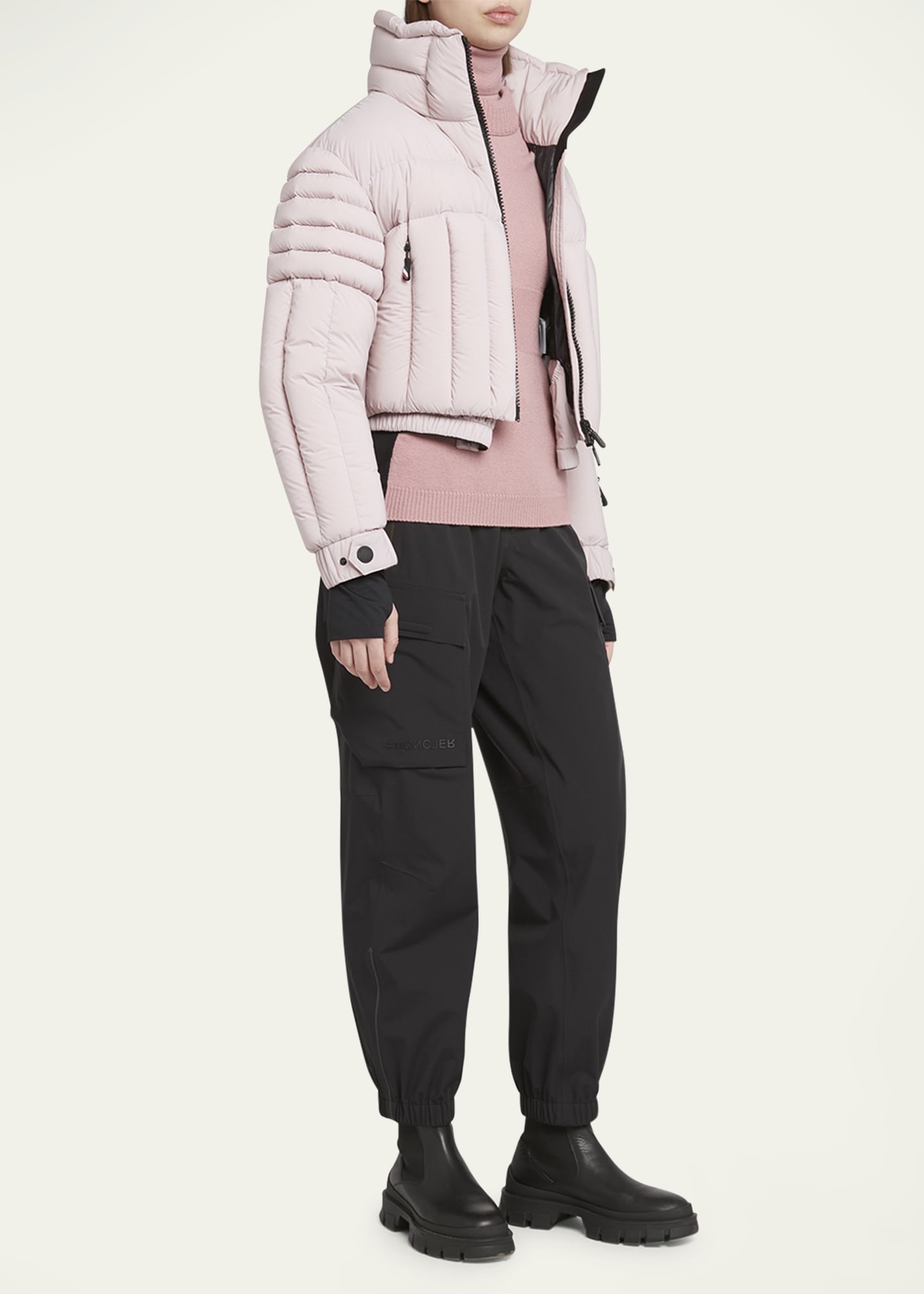 Flims Cropped Puffer Bomber Jacket - 2
