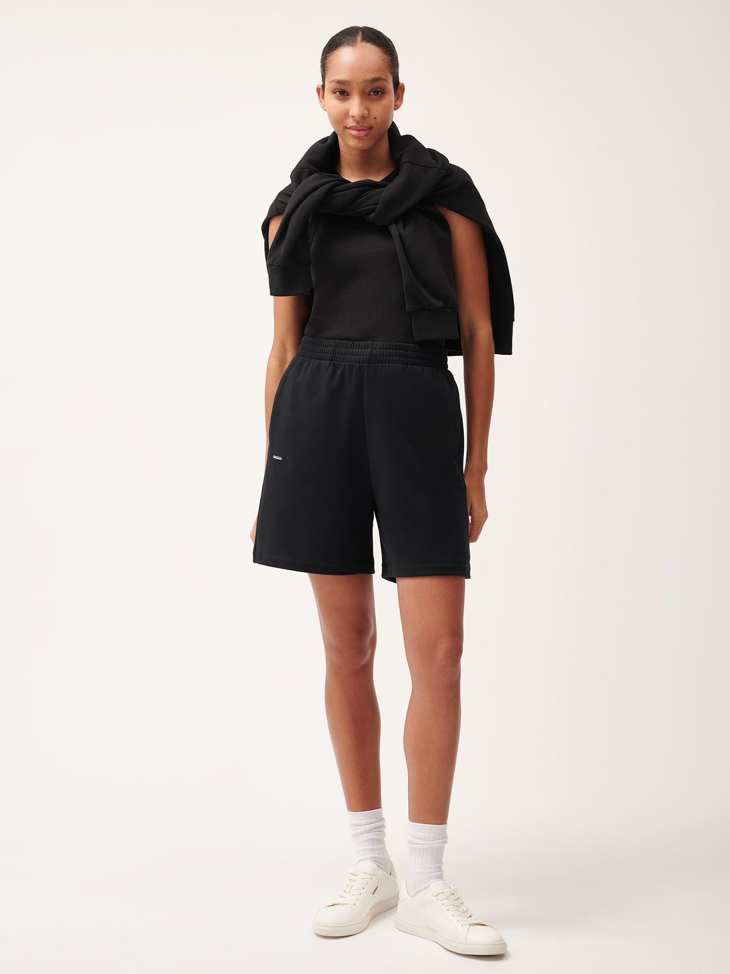 Womens 365 Midweight Mid length Shorts - Twilight Black - 2