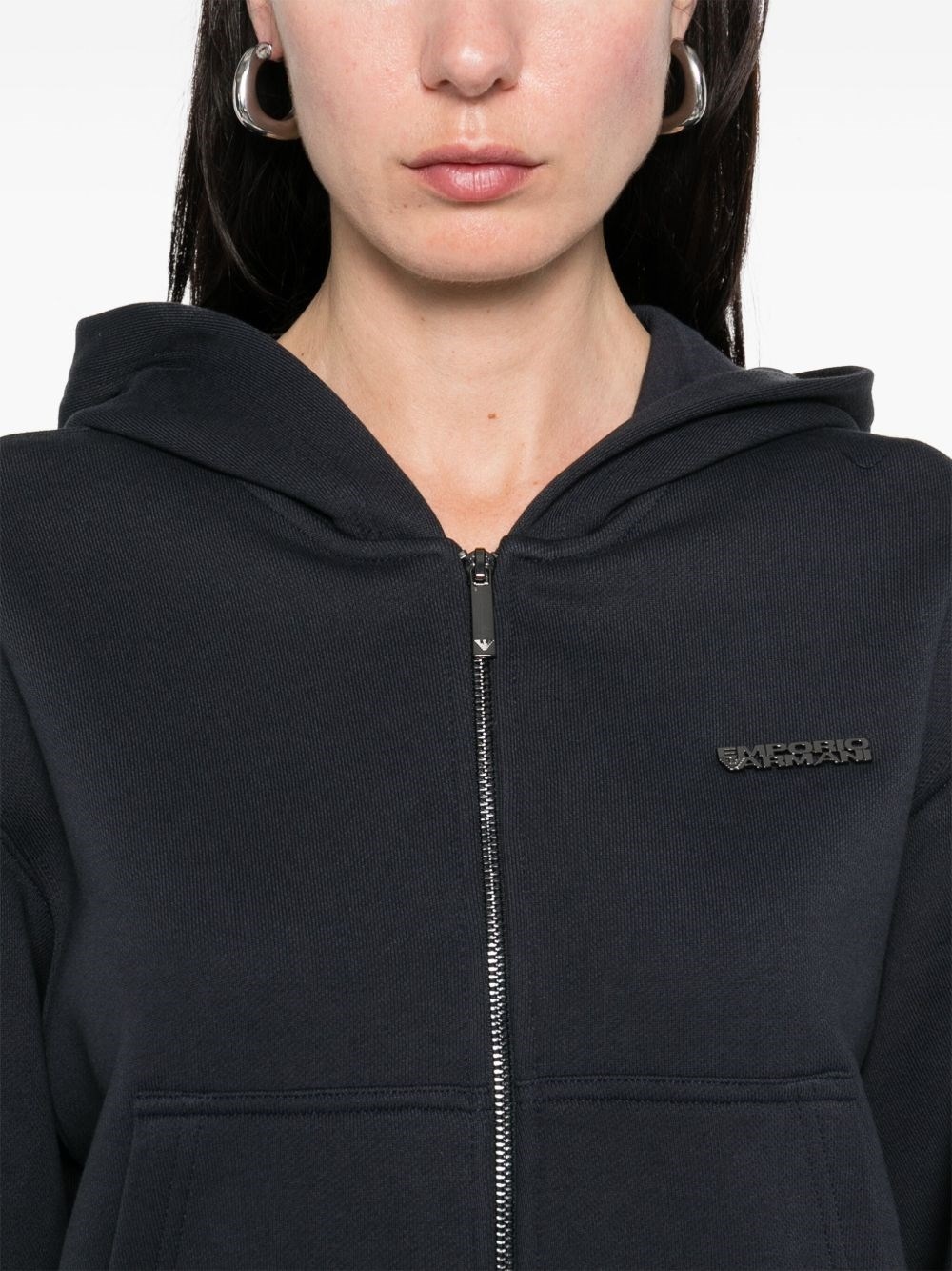 Cotton zipped hoodie - 2