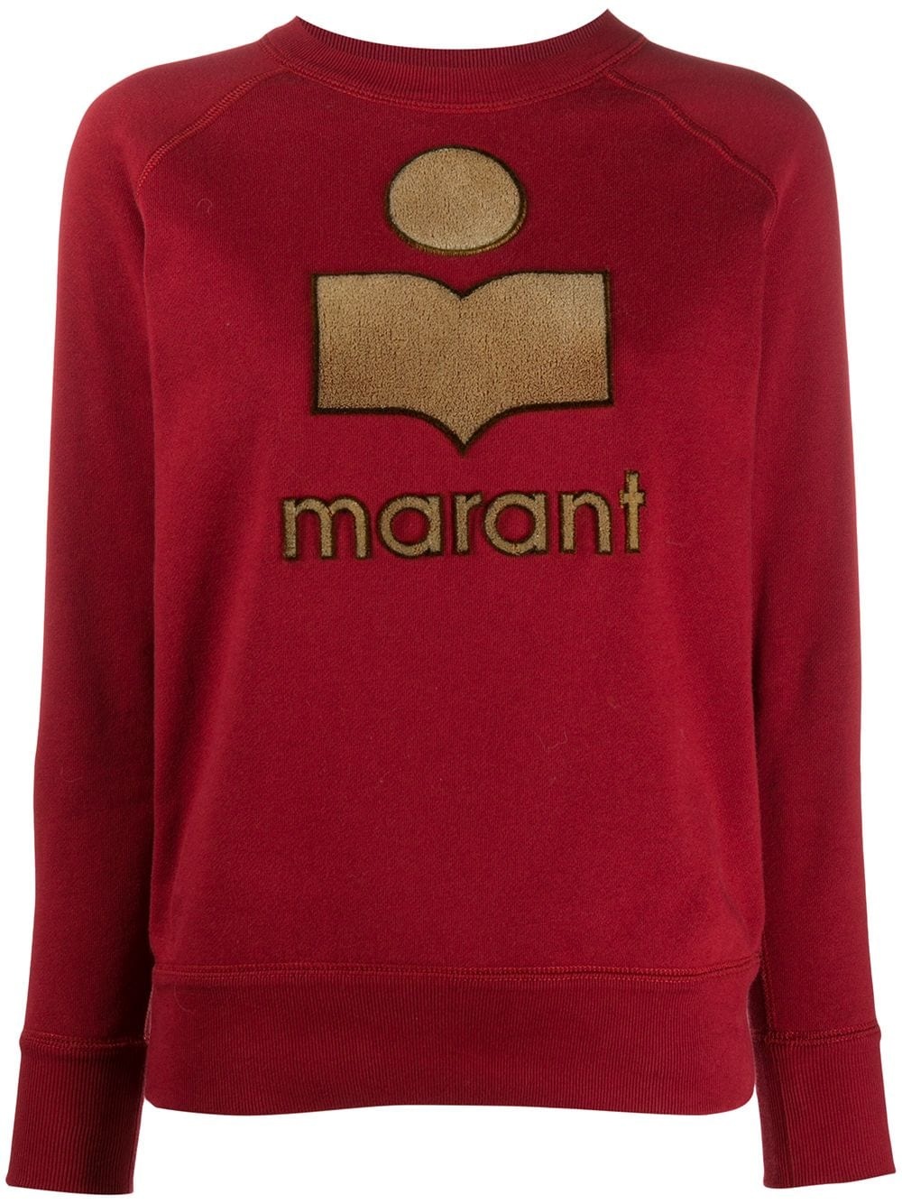 Milly velvet logo-print sweatshurt - 1