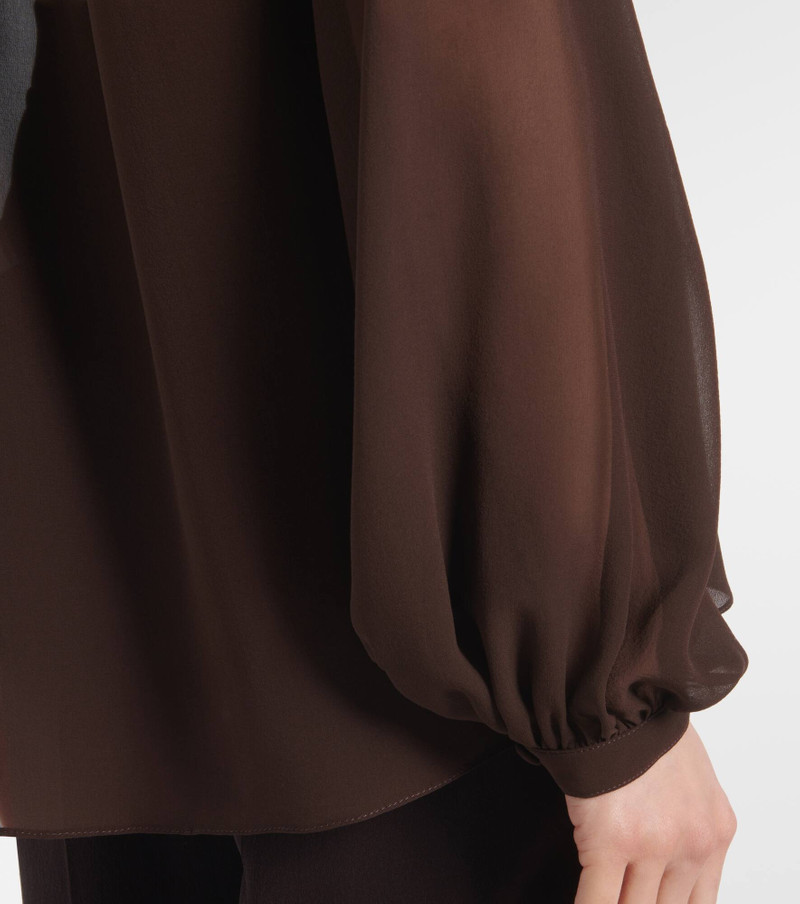 Sheer silk georgette blouse 5