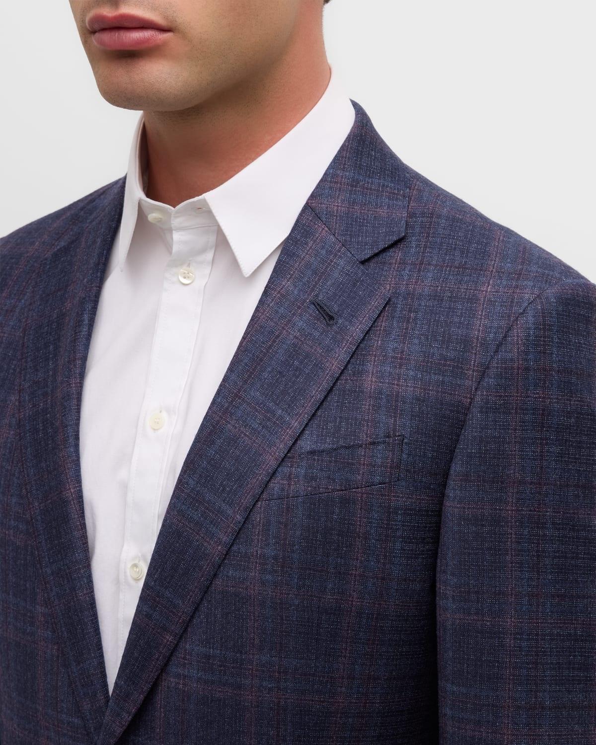 Men's Plaid Sport Coat - 2