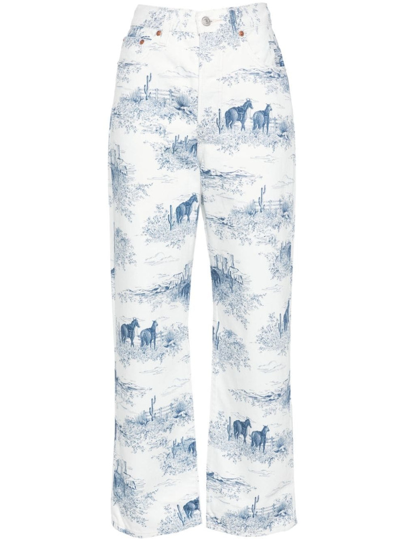 Ribcage high-rise straight jeans 1