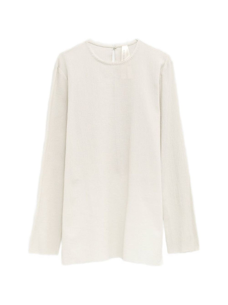 long-sleeve overlay blouse 1