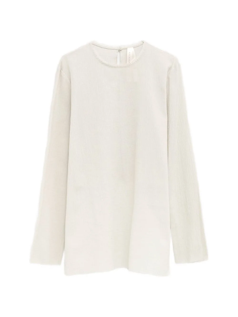 long-sleeve overlay blouse - 1
