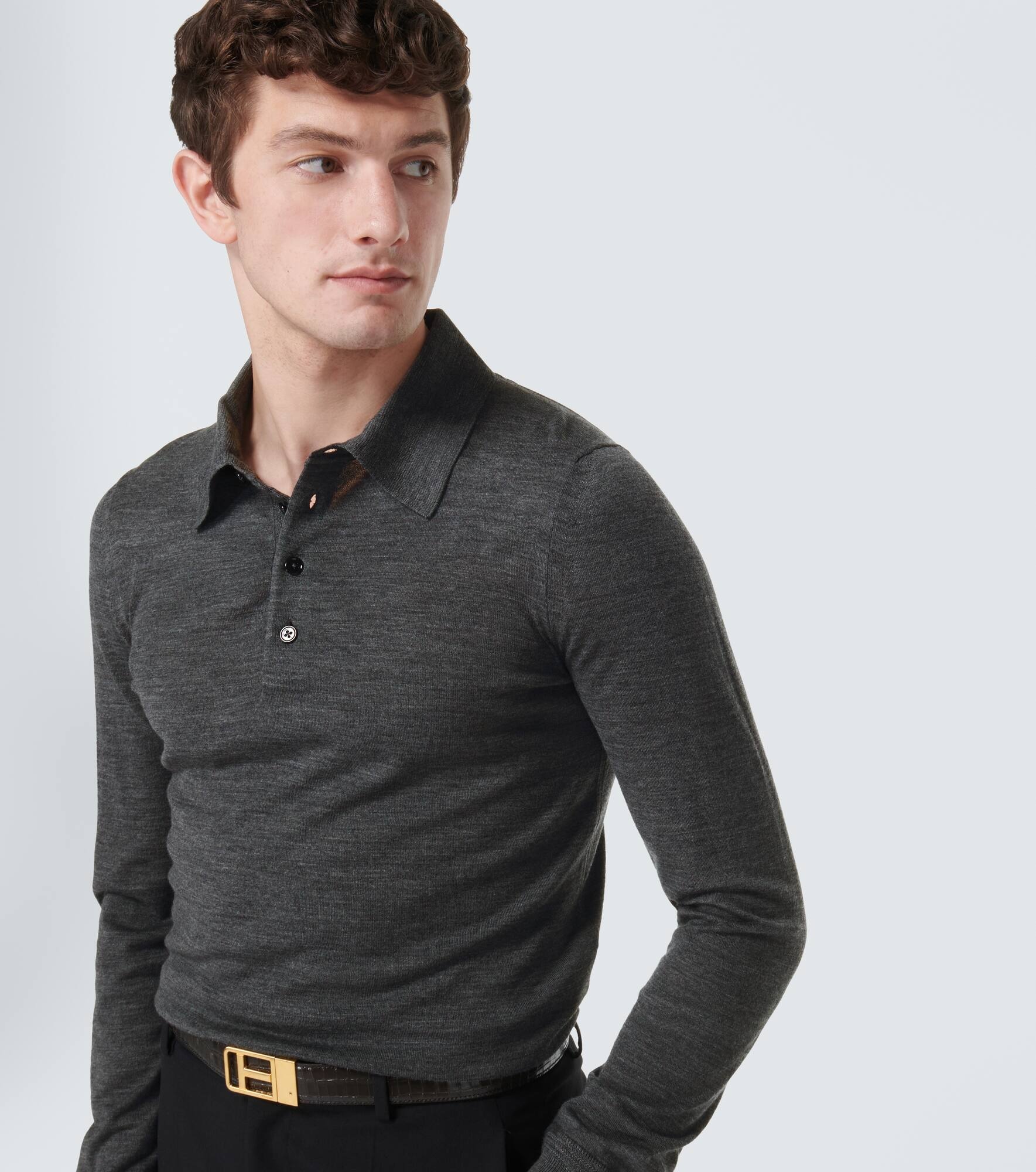 Wool polo shirt - 5