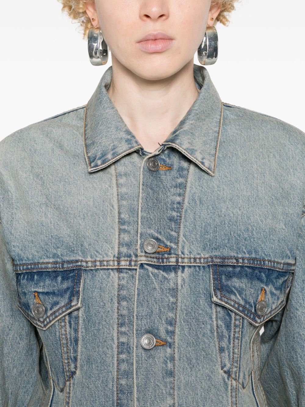 Hourglass denim jacket - 5