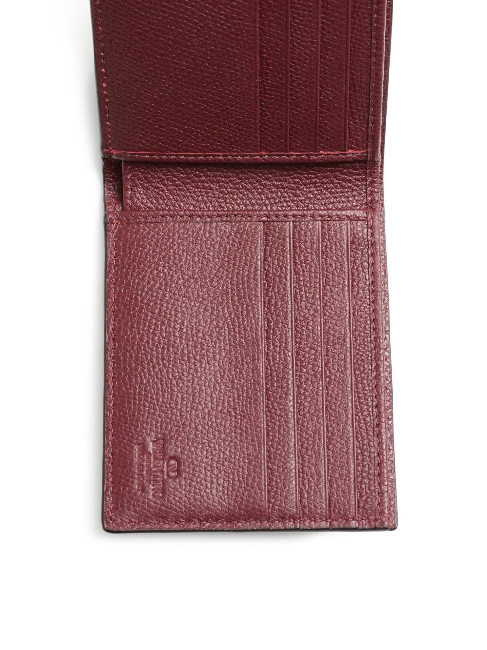 textured leather wallet - 4