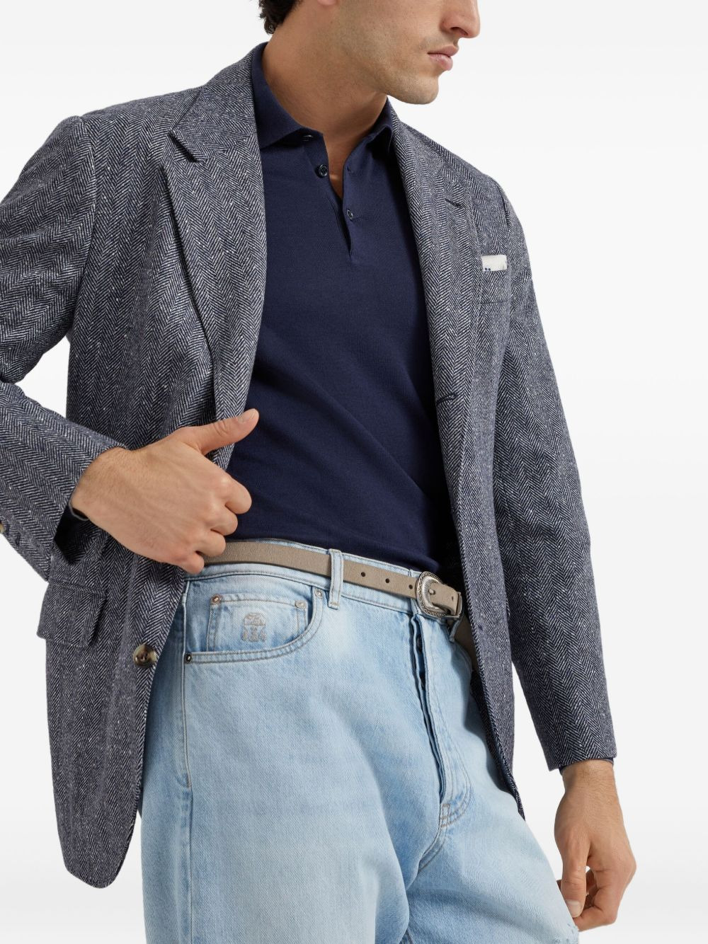 cotton polo sweater - 6