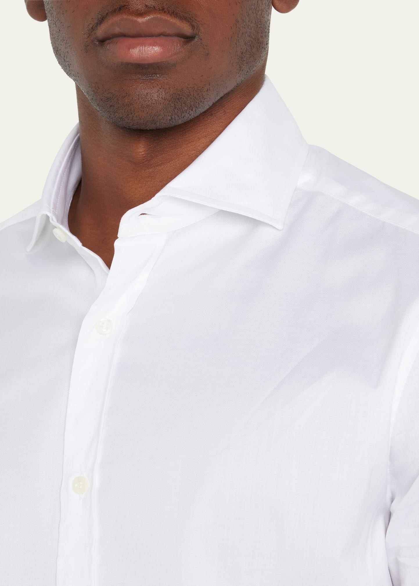 Men's Spread Collar Cotton Sport Shirt - 5