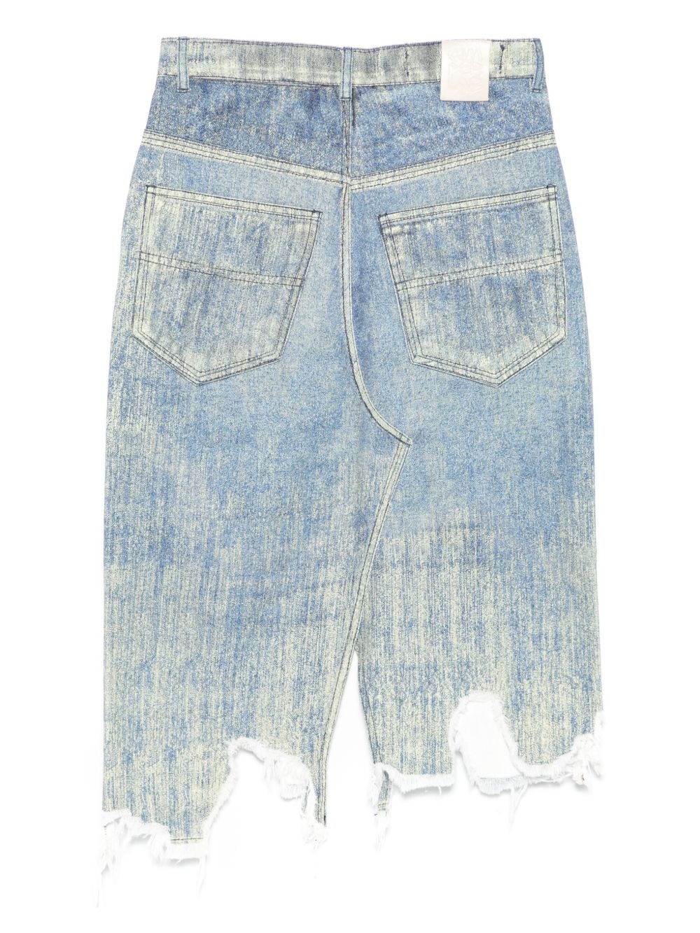 denim midi skirt - 2