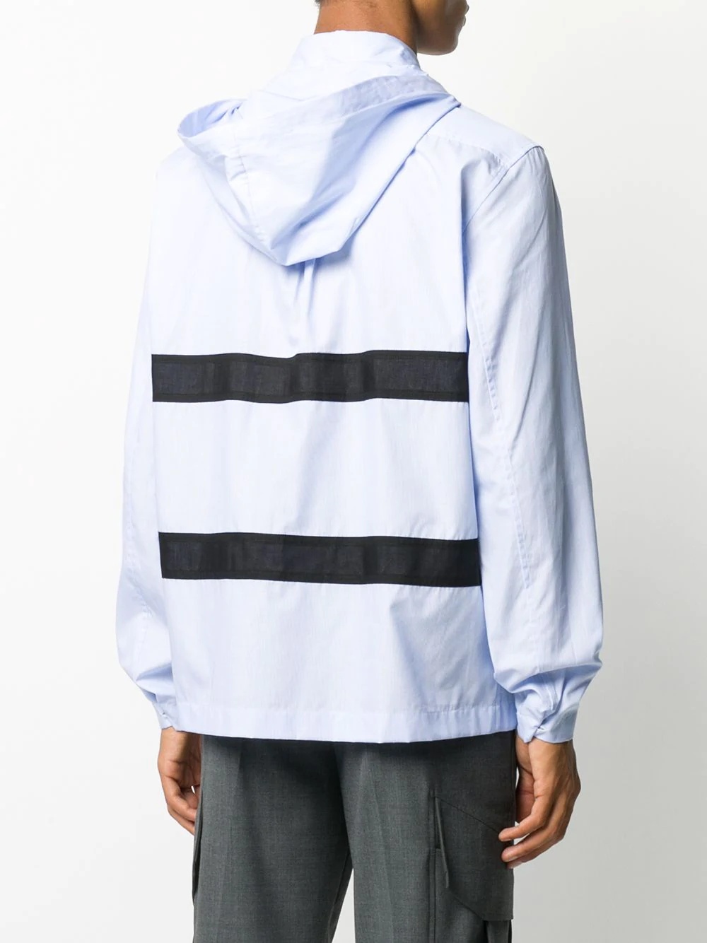 panelled hooded shirt - 4