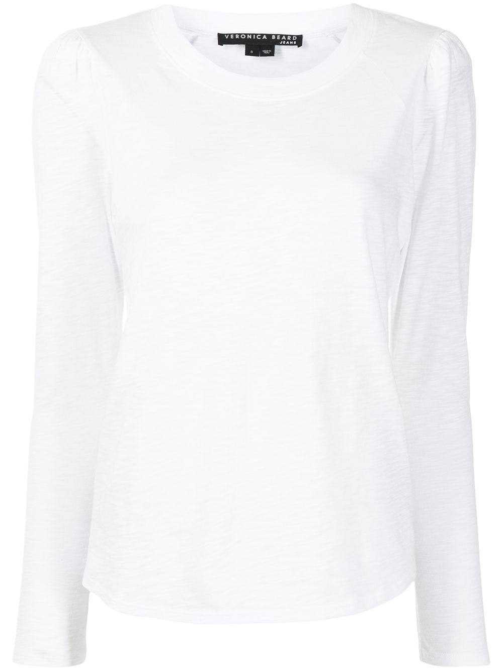 round neck long-sleeved T-shirt - 1
