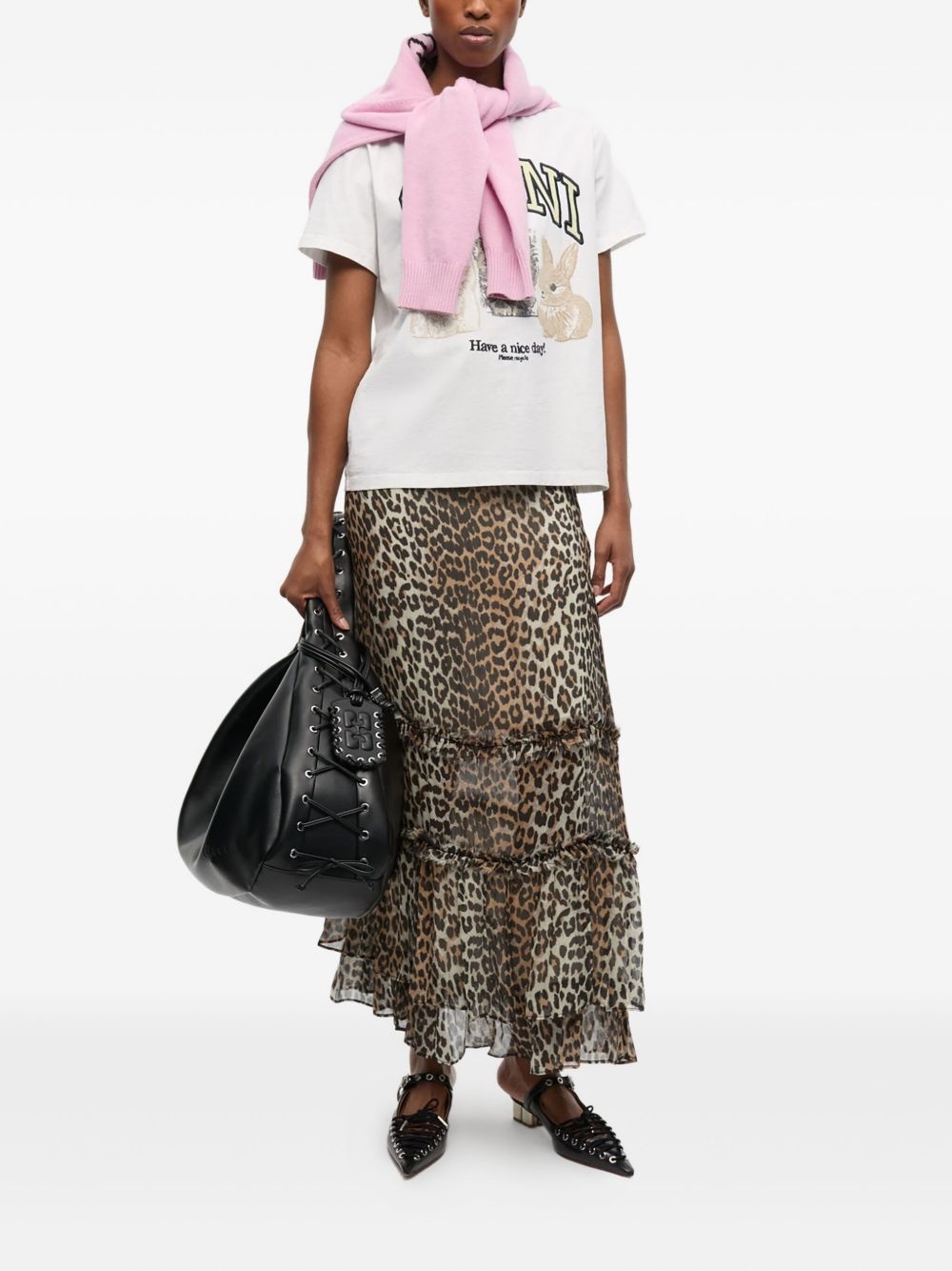 leopard-print skirt - 2