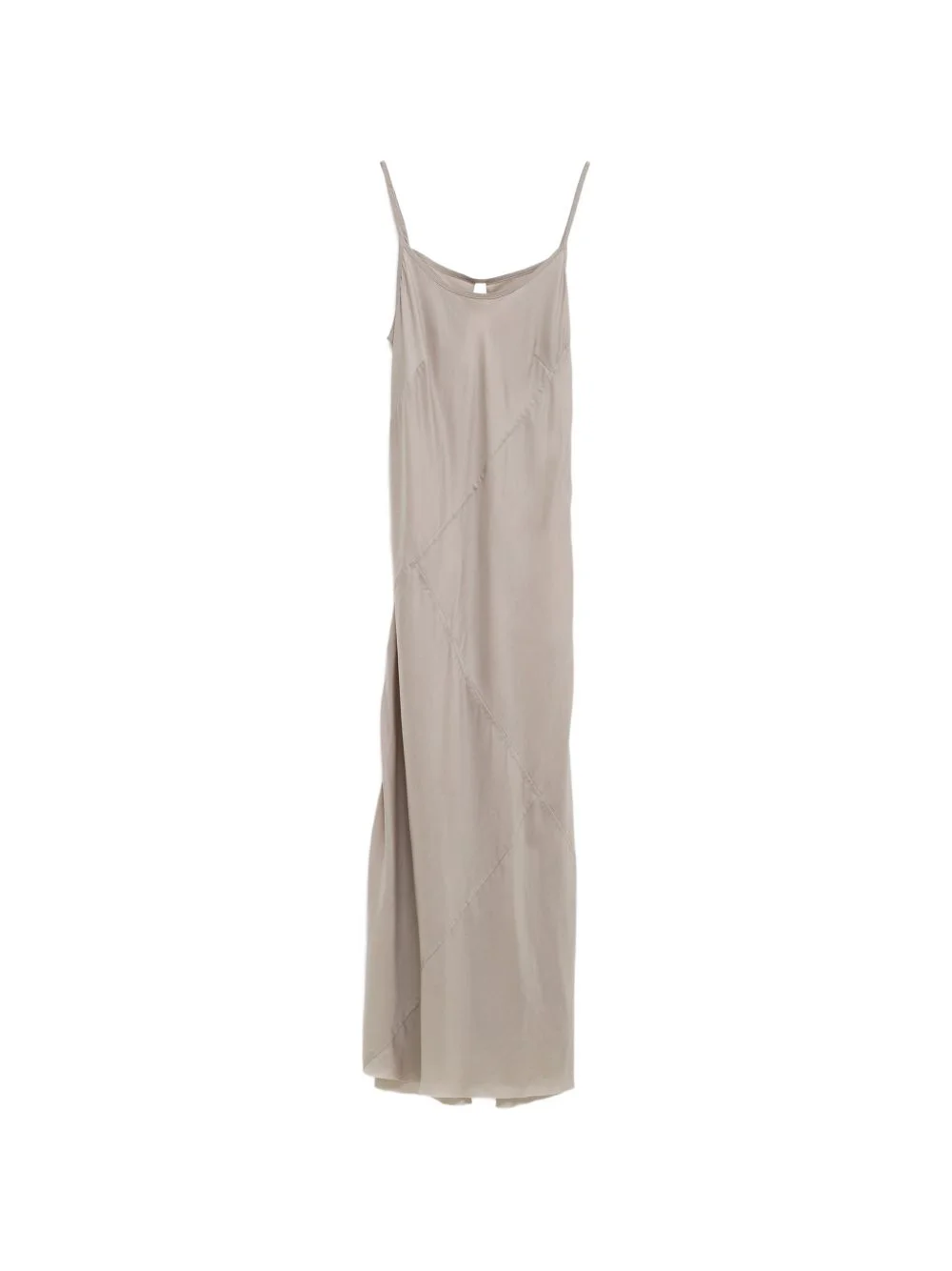 Bias seam-detail spaghetti-strap midi dress - 1