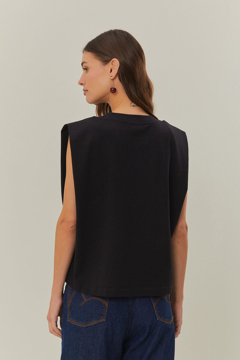 Black Beaded Hearts T-Shirt 3