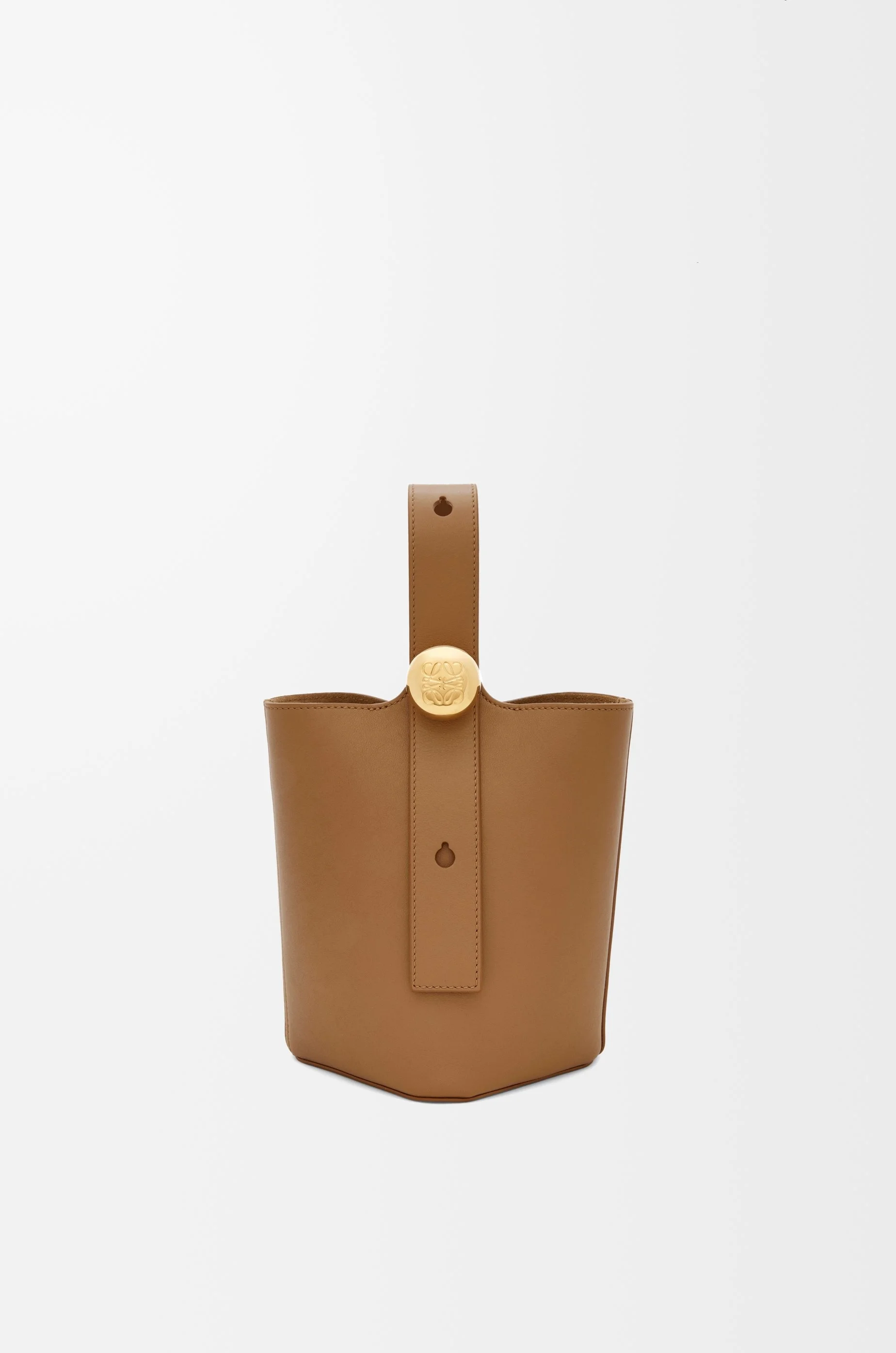 Mini Pebble Bucket bag in mellow calfskin - 1