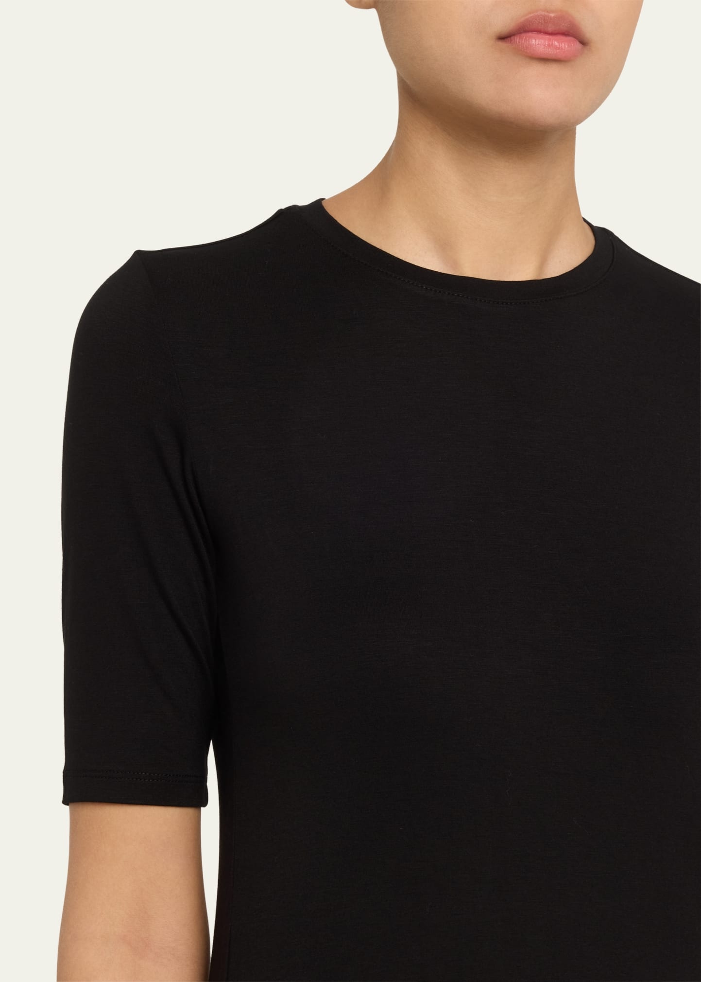 Saundra Crewneck Half-Sleeve Top - 5