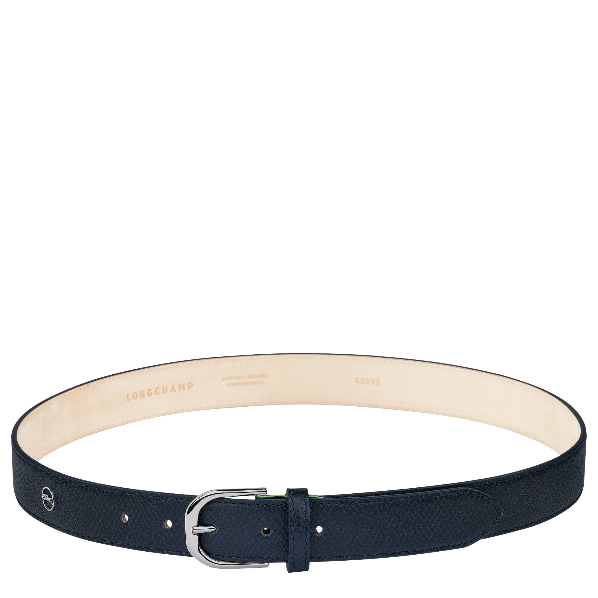 Le Pliage Ladies' Belt Navy - Leather - 1