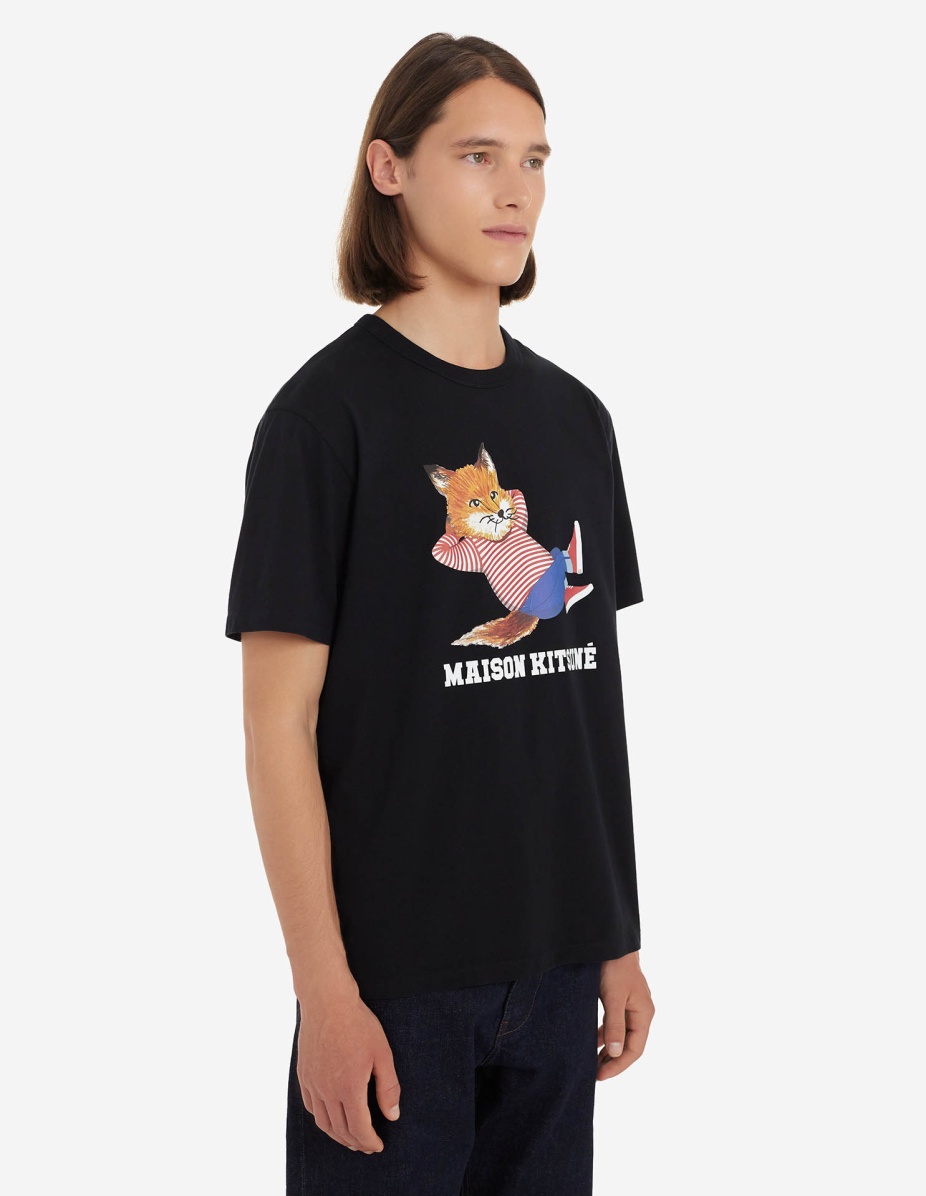 FRENCHIE DRESSED FOX PRINT CLASSIC TEE-SHIRT - 4