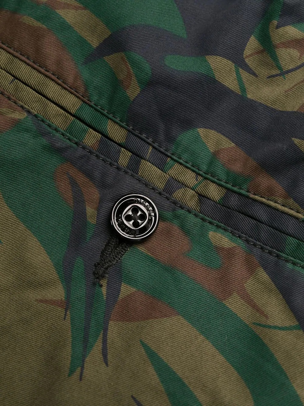 camouflage drawstring track pants - 7