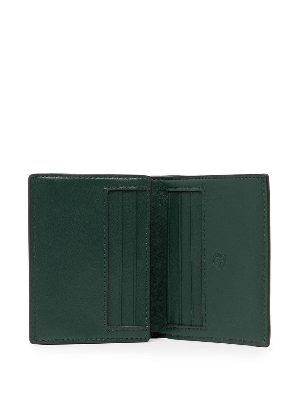 grained leather cardholder - 3