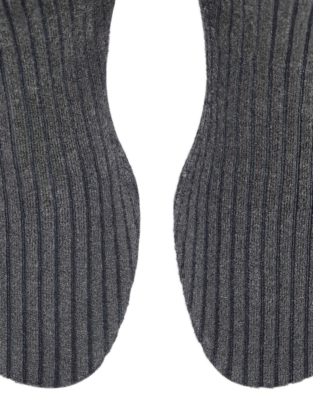 ribbed-knit ankle boots - 4